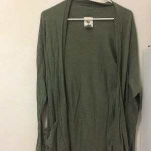 Army green sweater